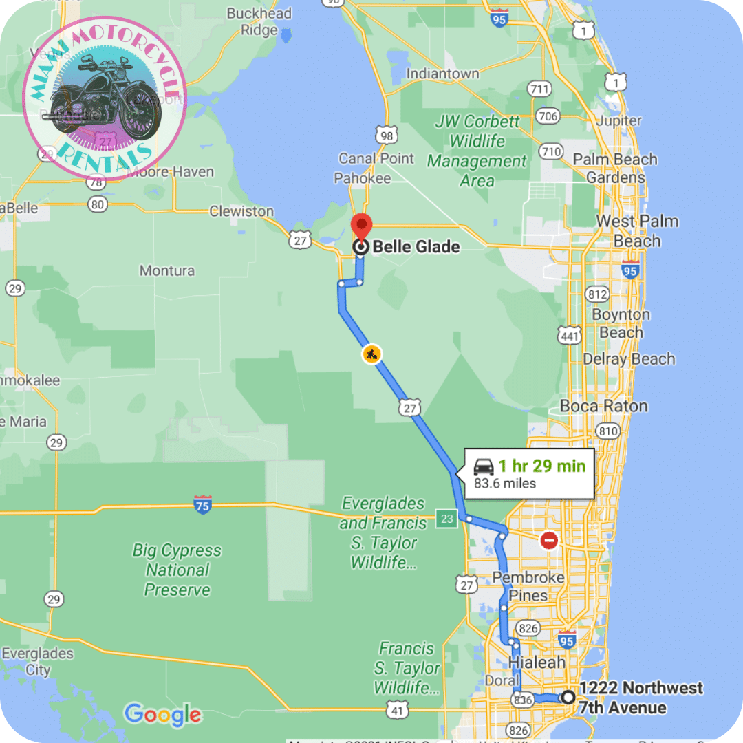miami-to-lake-okeechobee-motorcycle-route-map